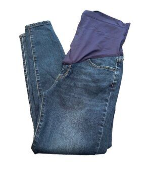 Pinkblush Dark Blue Denim Skinny Jeans with Full Belly Panel
